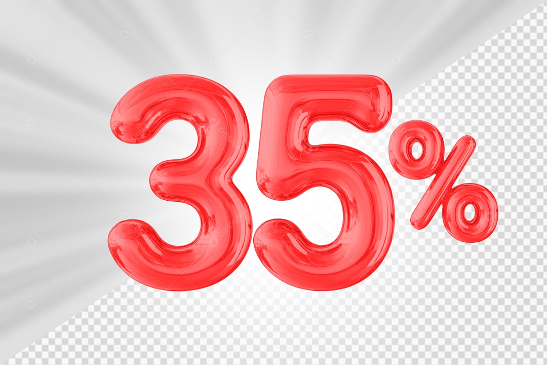 Balão de 35% Elemento 3D PSD