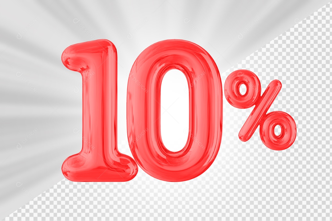 Balão de 10% Elemento 3D PSD