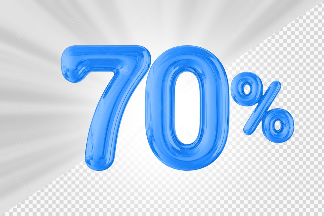 Balão de 70% Elemento 3D PSD