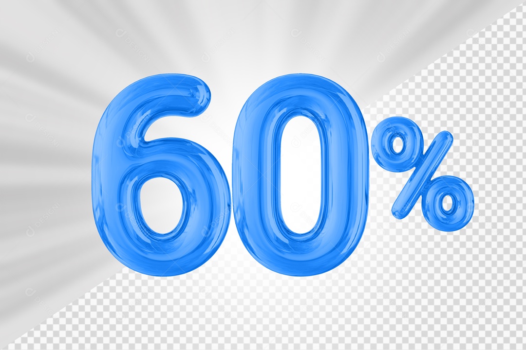 Balão de 60% Elemento 3D PSD