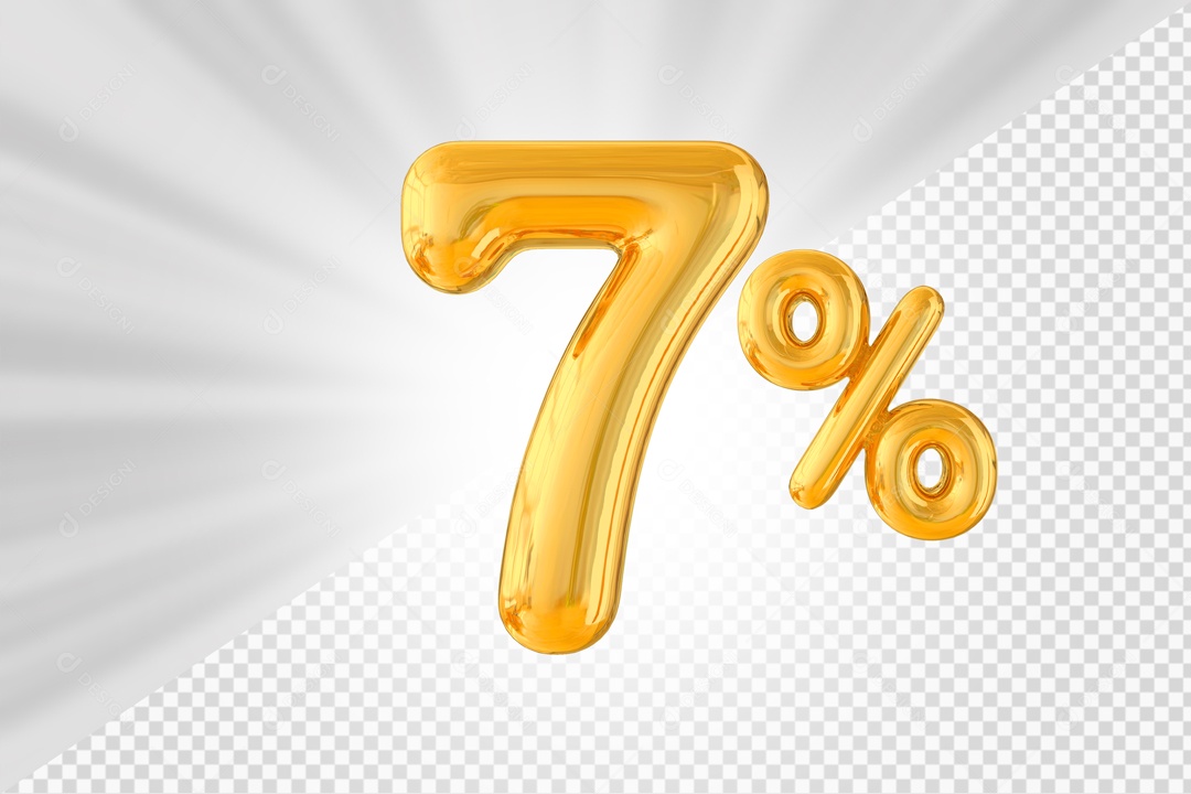 Balão de 7% Elemento 3D PSD