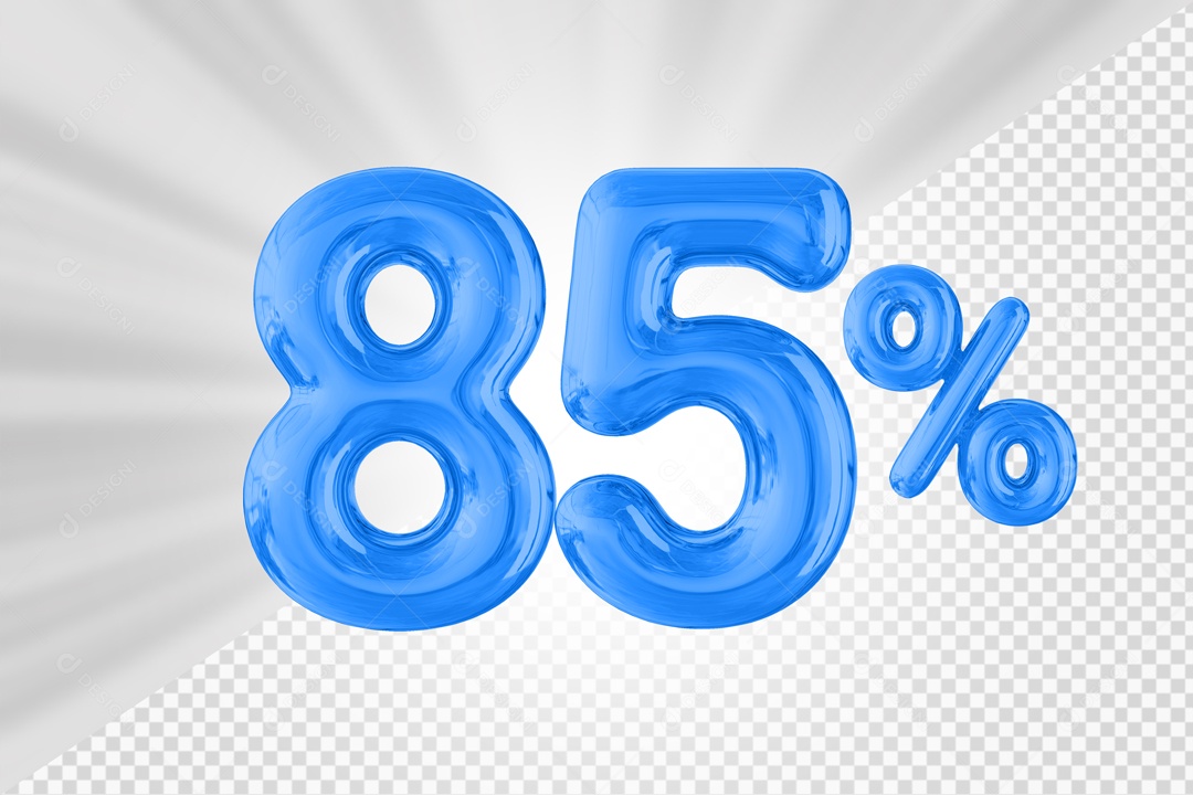 Balão de 85% Elemento 3D PSD