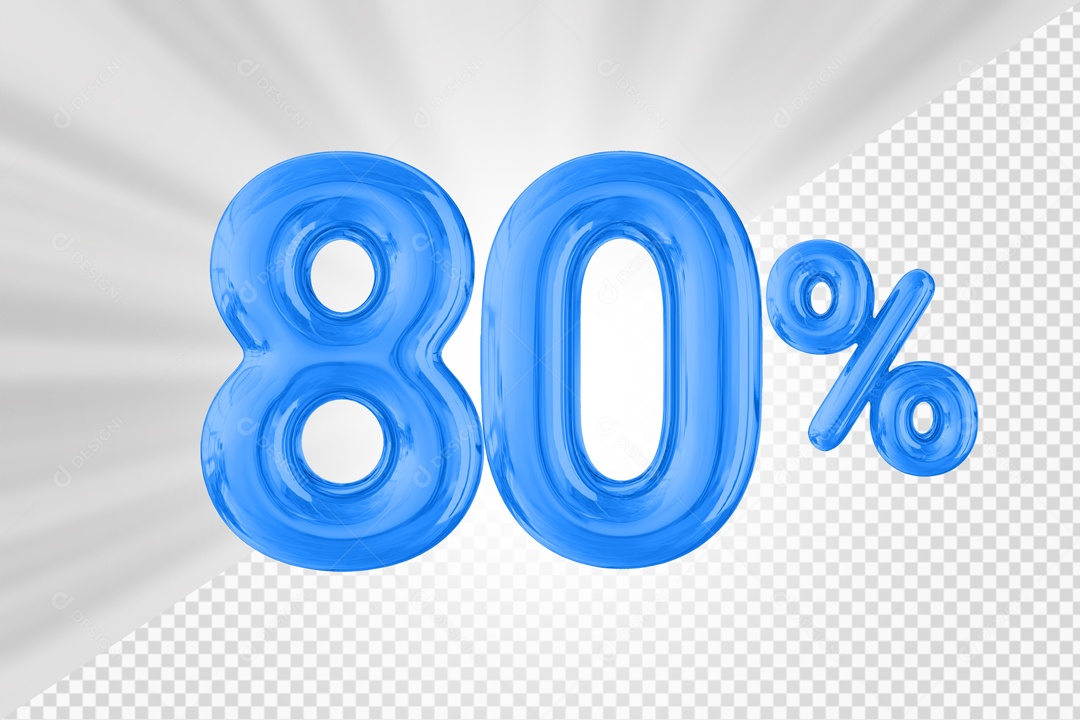 Balão de 80% Elemento 3D PSD