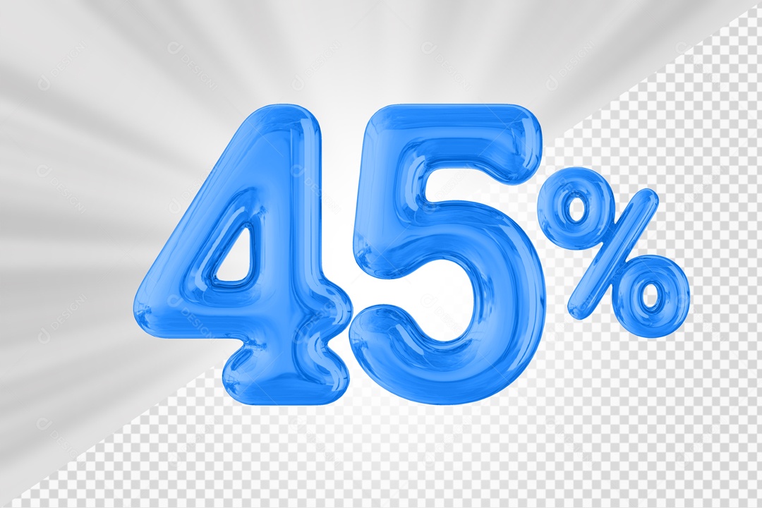 Balão de 45% Elemento 3D PSD
