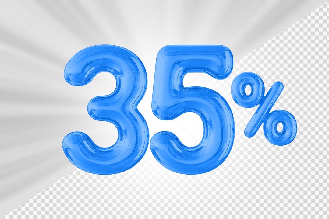 Balão de 35% Elemento 3D PSD