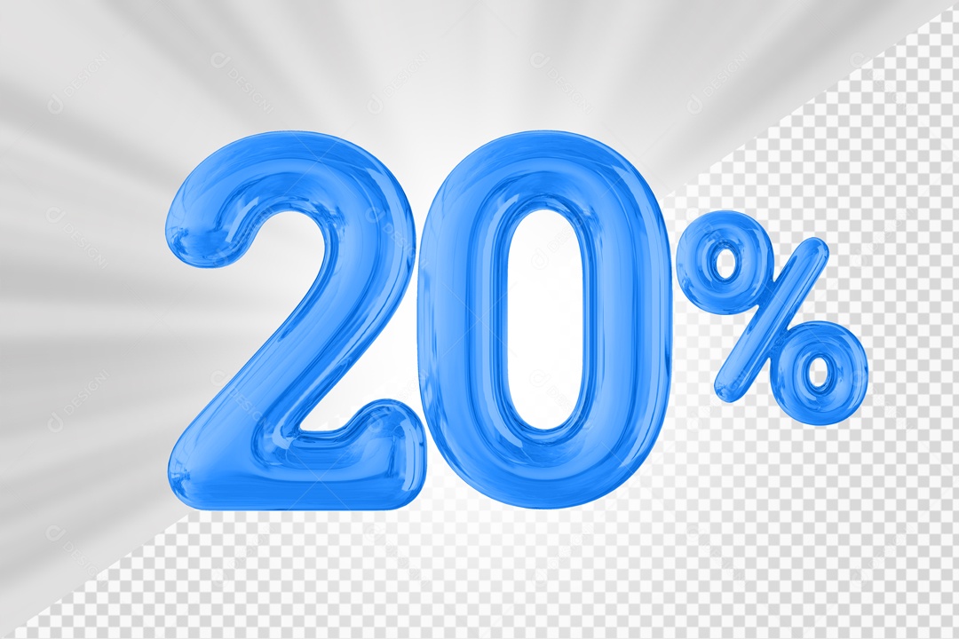 Balão de 20% Elemento 3D PSD