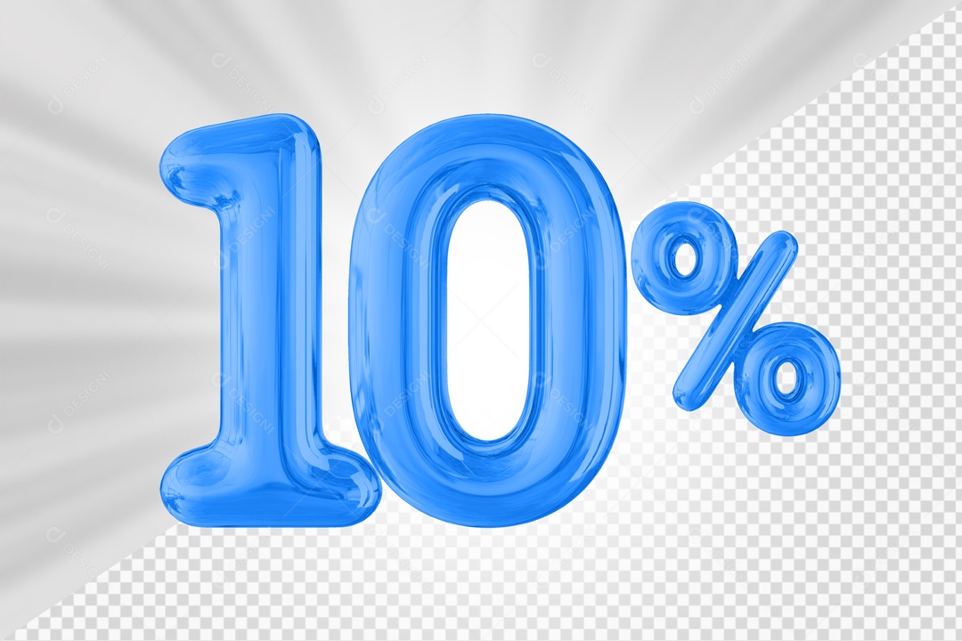 Balão de 10% Elemento 3D PSD
