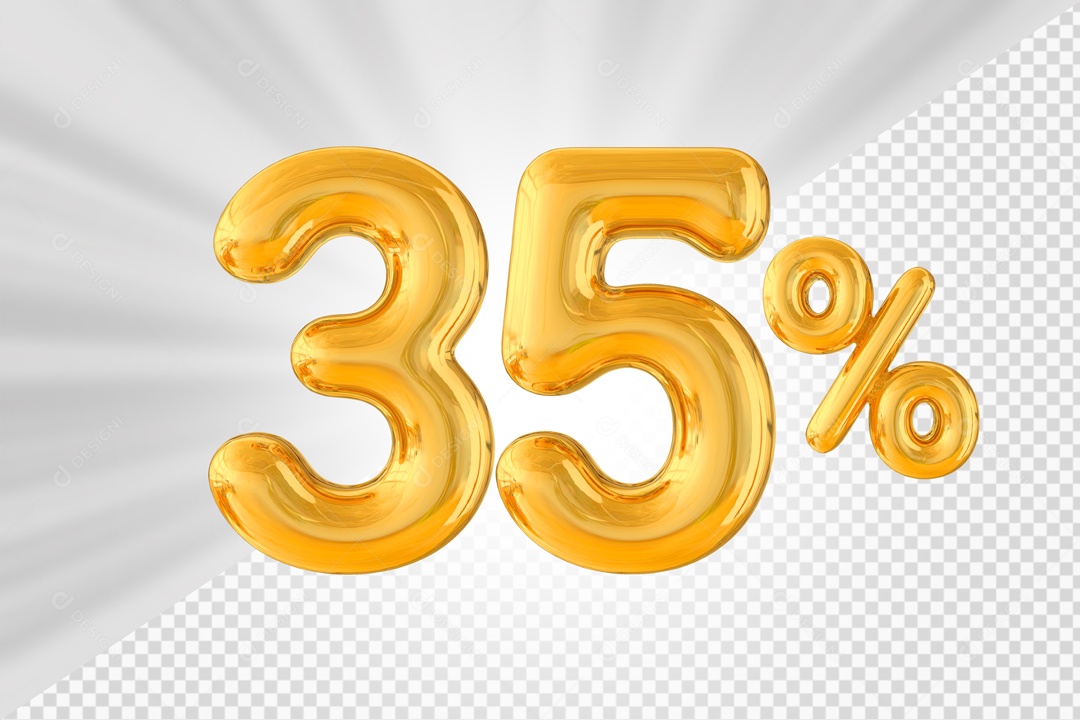 Balão de 35% Elemento 3D PSD