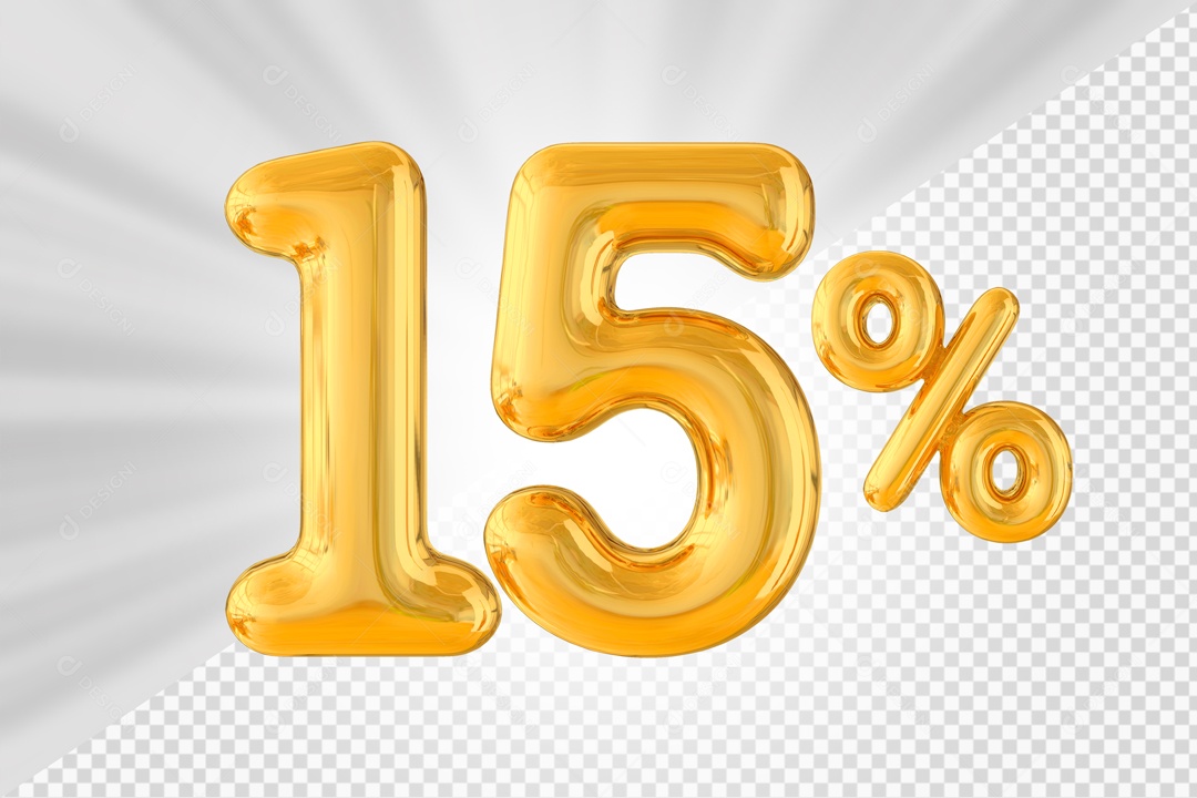 Balão de 15% Elemento 3D PSD