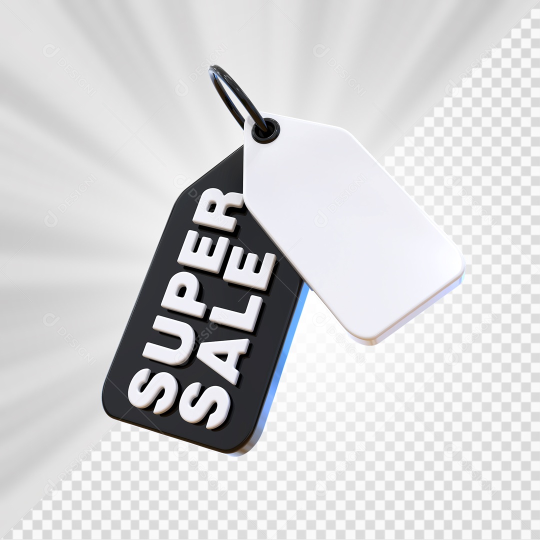 Etiqueta De Super Venda Elemento 3D PSD