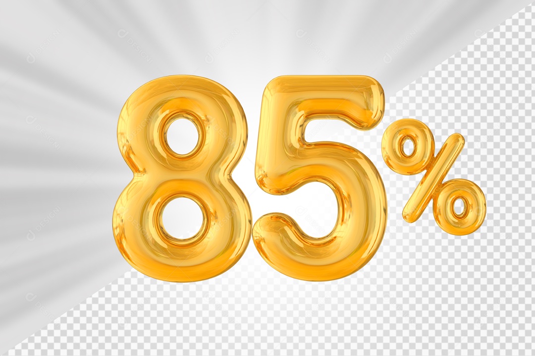 Balão de 85% Elemento 3D PSD