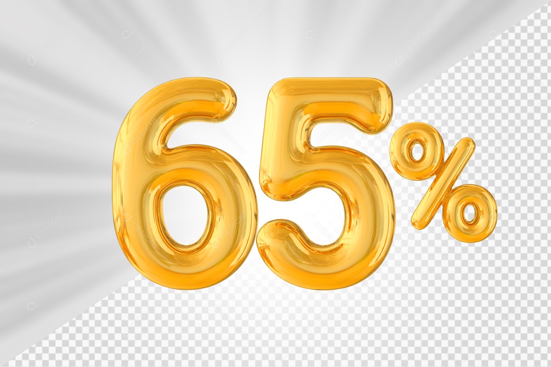 Balão de 65% Elemento 3D PSD