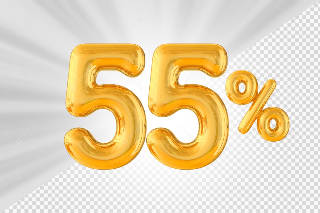 Balão de 55% Elemento 3D PSD