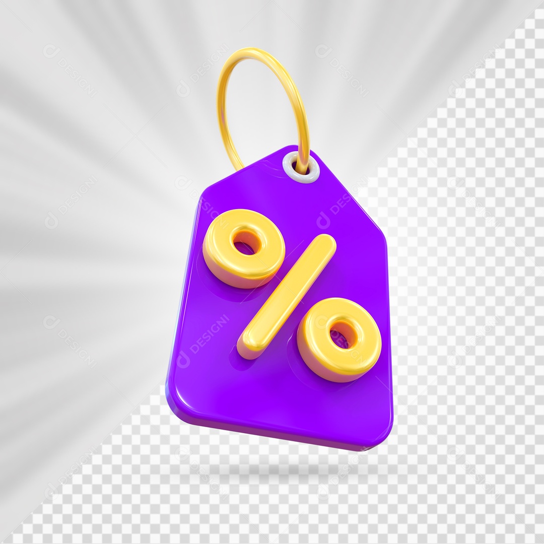 Etiqueta De Desconto Elemento 3D PSD