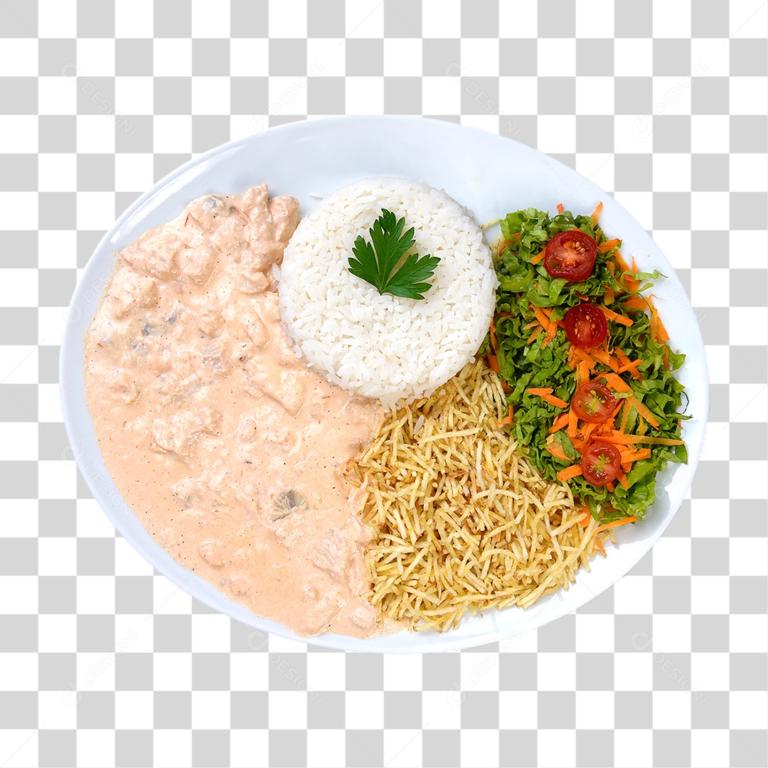 Prato Executivo Strogonoff PNG Transparente