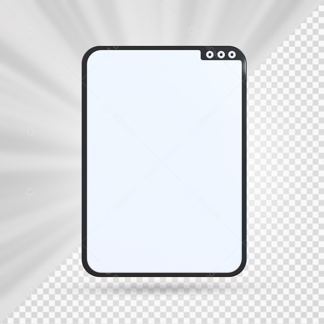 Caixa de Texto Preto e Branco Elemento 3D Para Composição PSD