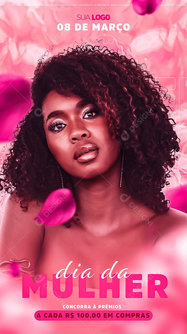 Story Concorra à Prêmios A Cada 100,00 Dia Internacional Da Mulher Social Media PSD Editável