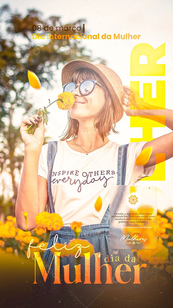 Story Dia Internacional da Mulher 08 de Março Social Media PSD Editável