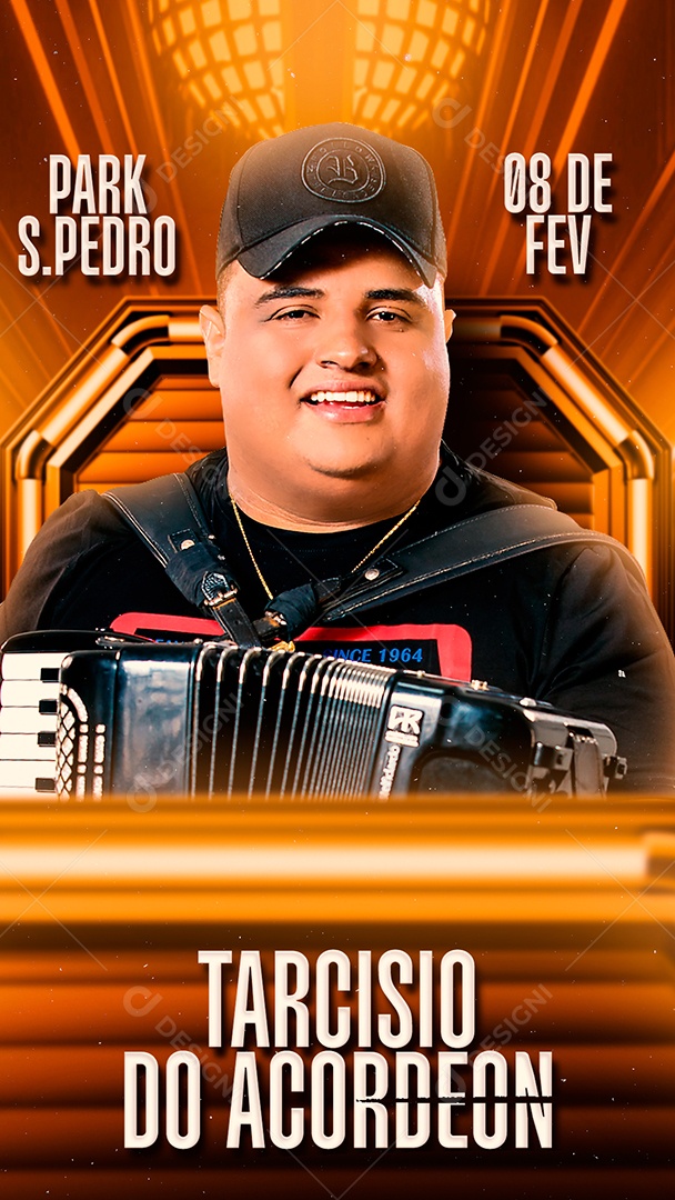 Story Park S. Pedro Tarcísio Do Acordeon Flyer Show Social Media PSD Editável