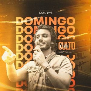 Domingo Culto Gospel Flyer Social Media PSD Editável