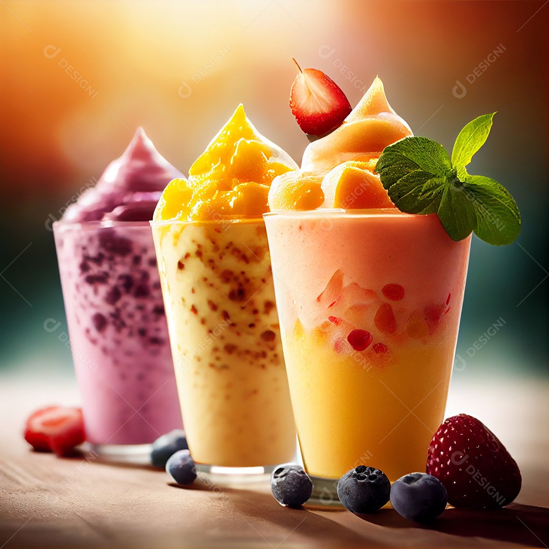 Delicioso smoothie de frutas