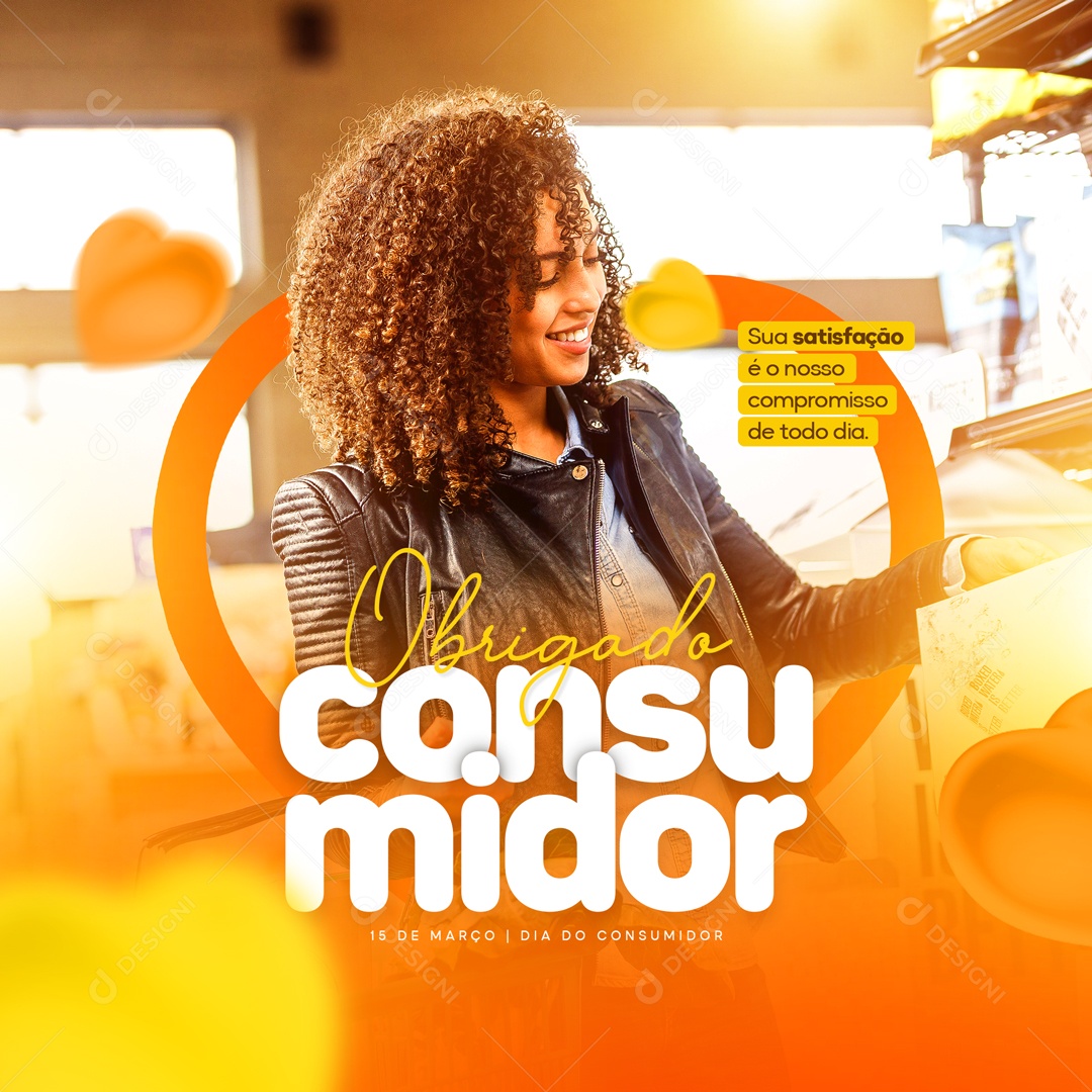 Parabéns Consumidor 15 de Março Social Media PSD Editável