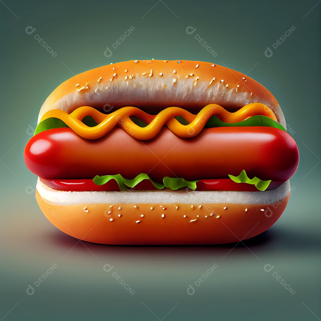 Delicioso cachorro quente