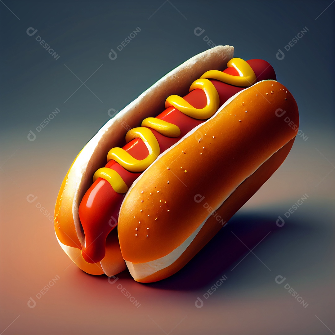Delicioso cachorro quente