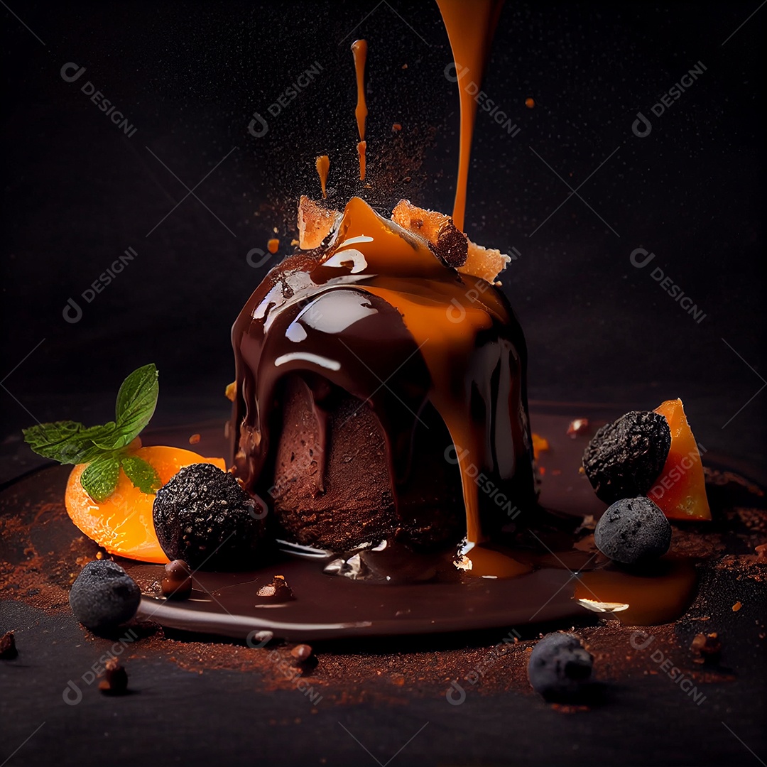 Saborosa comida sobre uma mesa