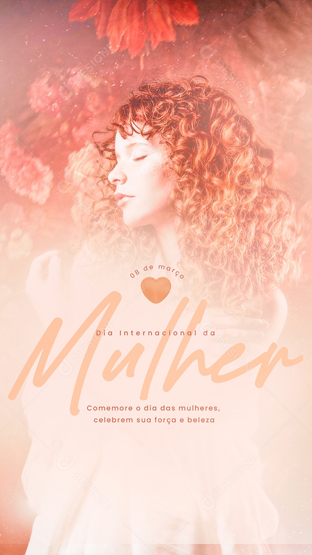Story Comemore o Dia Internacional Da Mulher 8 de Março Social Media PSD Editável