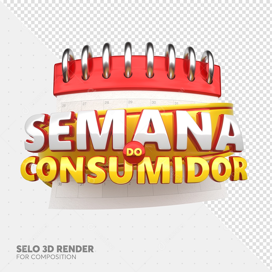 Semana Do Consumidor Selo 3D Para Composição PSD