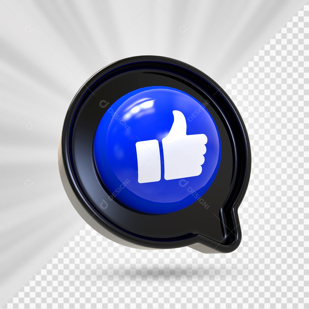 Black Like White and Blue Emoji 3D Element For PSD Composition