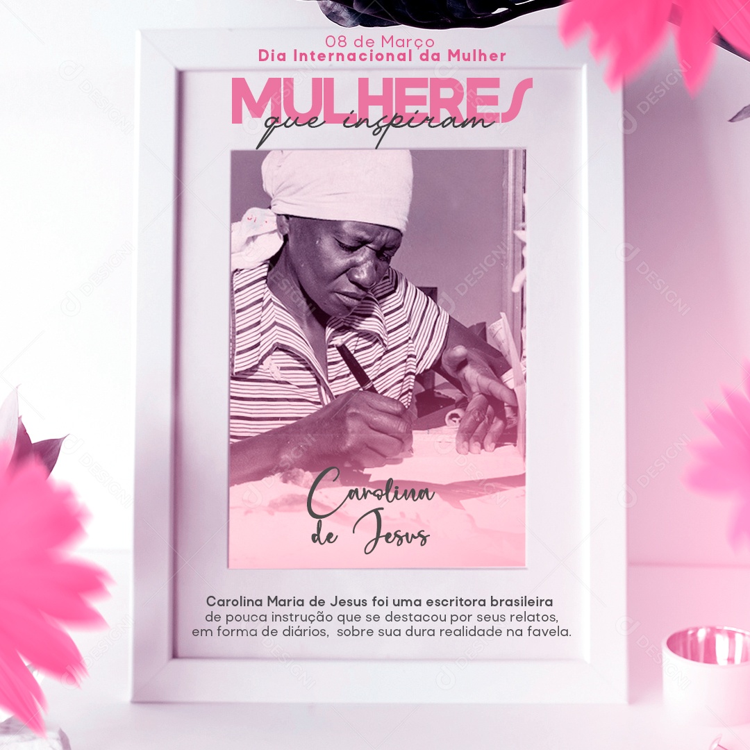 Dia Internacional da Mulher 8 de Março Social Media PSD Editável