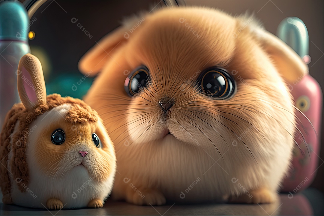 Imagem de vários bichinhos de pelúcia super fofos e adoráveis