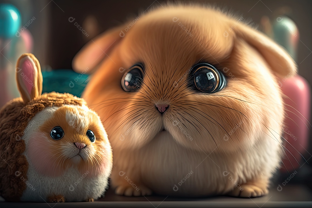 Imagem de vários bichinhos de pelúcia super fofos e adoráveis