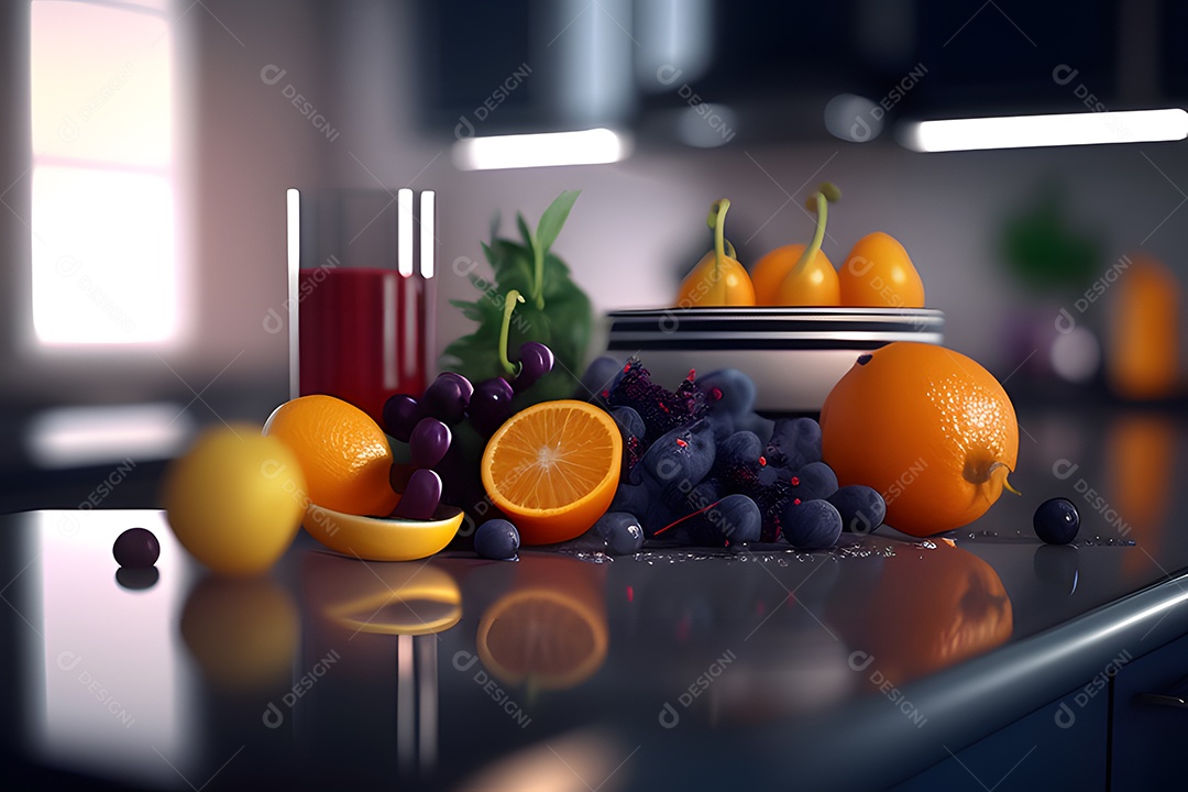 Frutas deliciosas frescas sobre fundo isolado