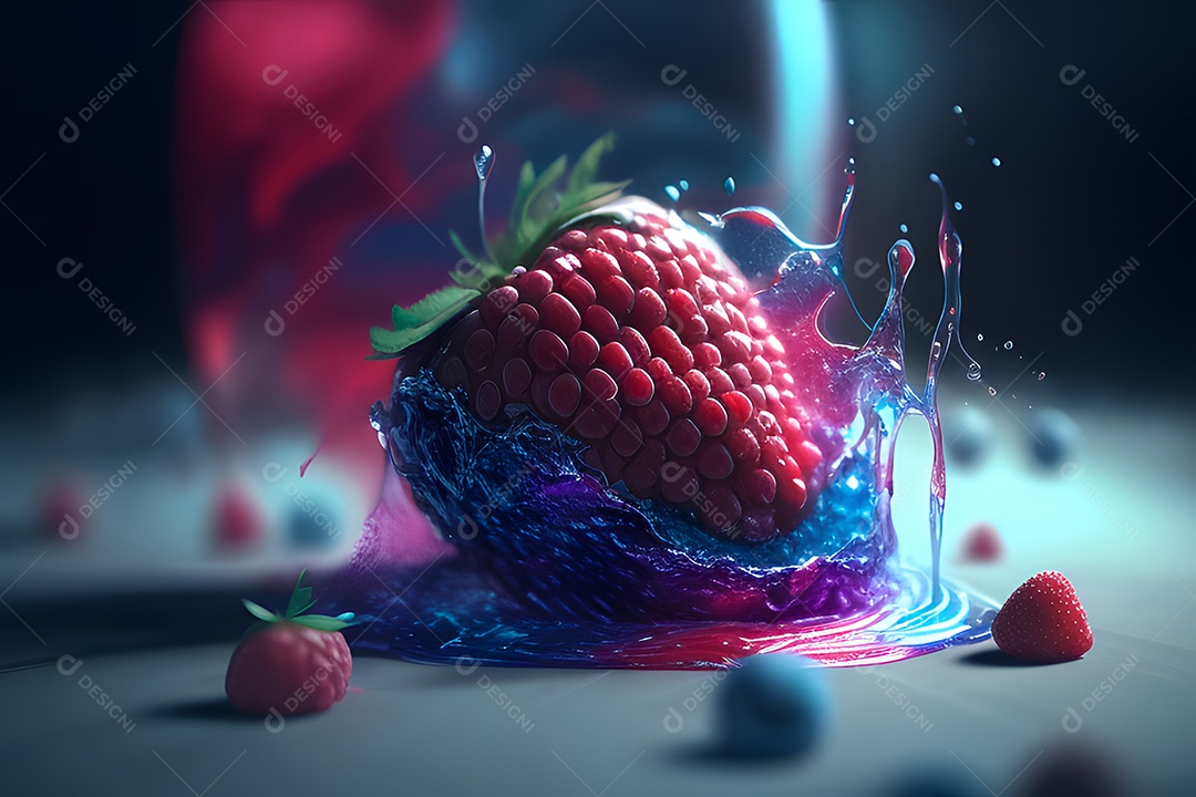 Frutas deliciosas frescas sobre fundo isolado