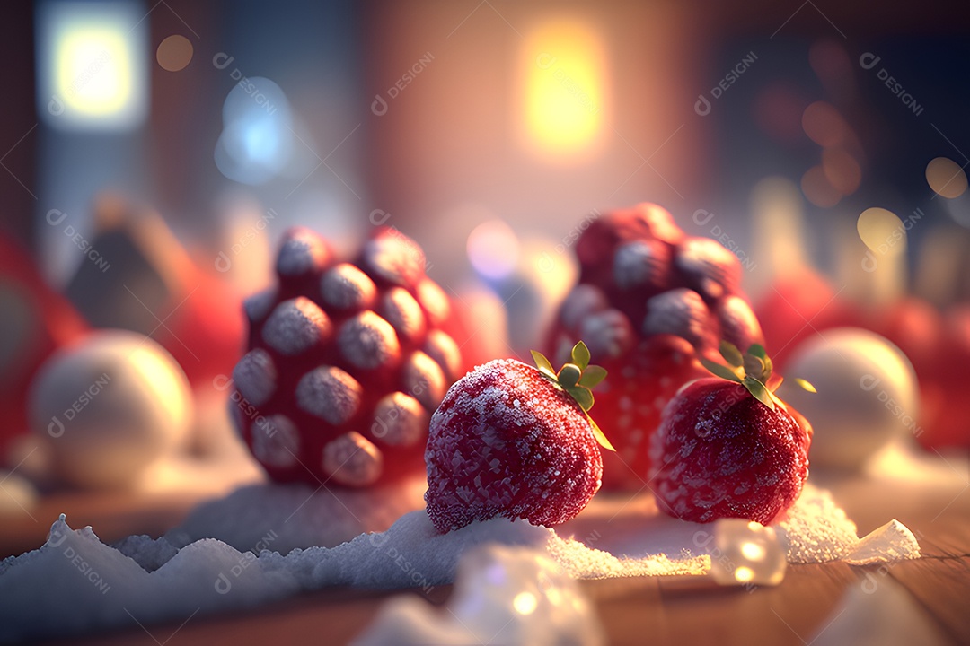 Frutas deliciosas frescas sobre fundo isolado