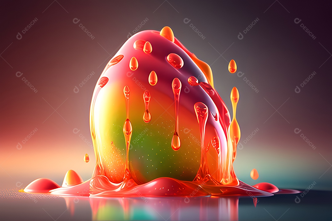 Bala de goma sobre uma mesa em um fundo isolado