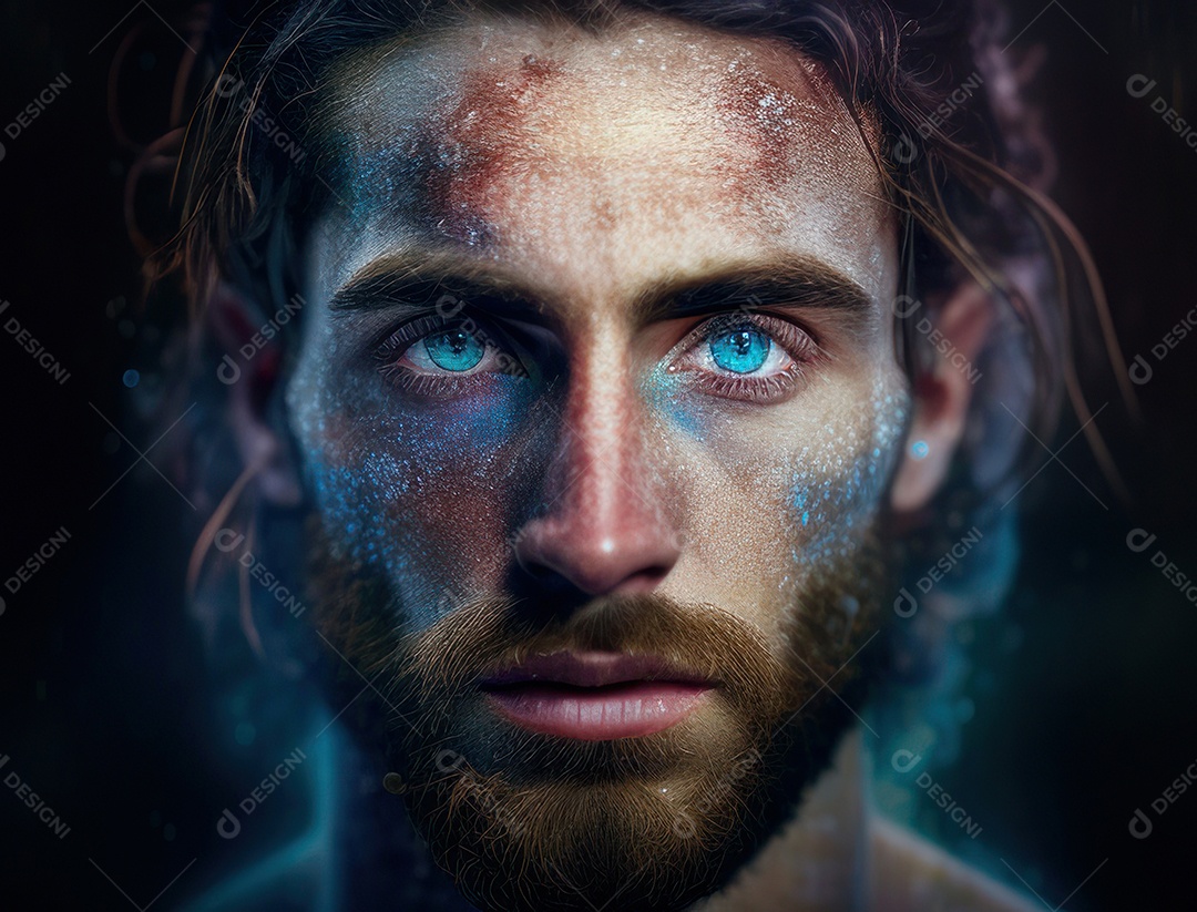 Pintura de óleo de Jesus Cristo.