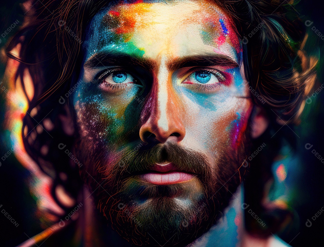 Pintura de óleo de Jesus Cristo.