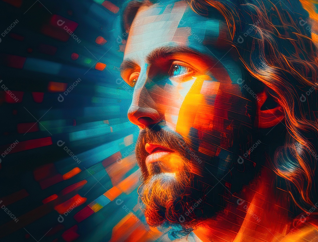 Pintura de óleo de Jesus Cristo.