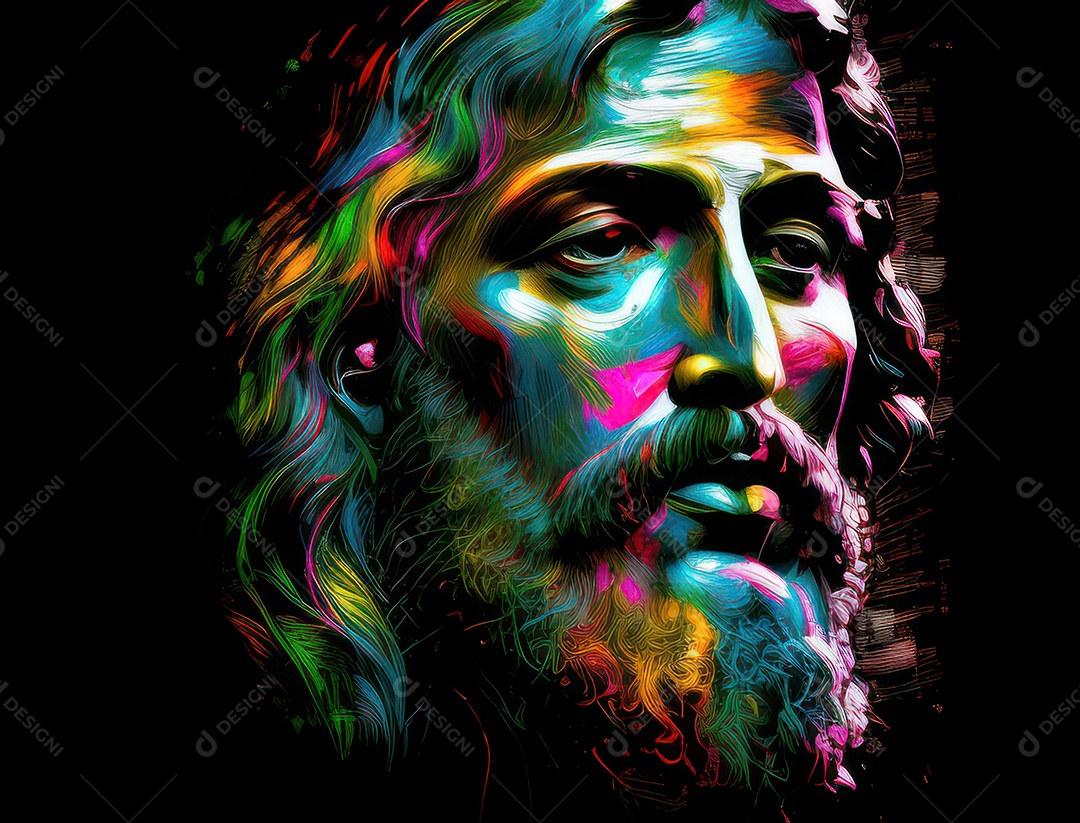 Pintura de óleo de Jesus Cristo.