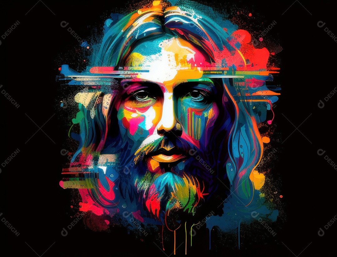 Pintura de óleo de Jesus Cristo.