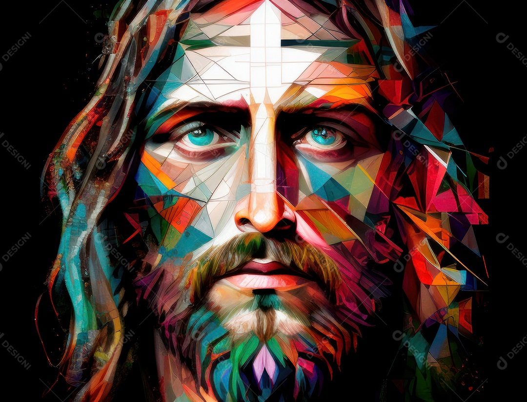 Pintura de óleo de Jesus Cristo.