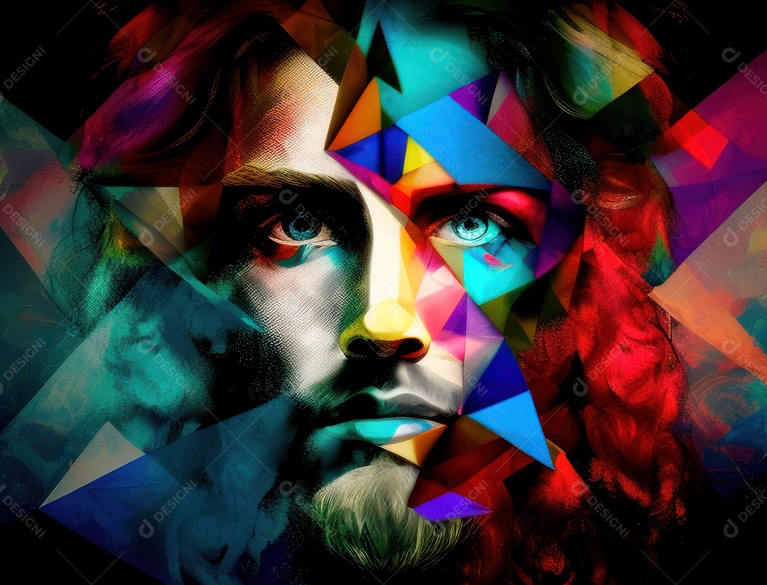 Pintura de óleo de Jesus Cristo.