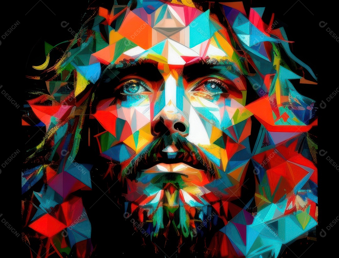 Pintura de óleo de Jesus Cristo.