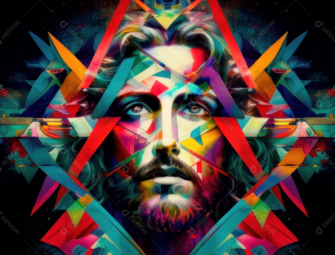 Pintura de óleo de Jesus Cristo.