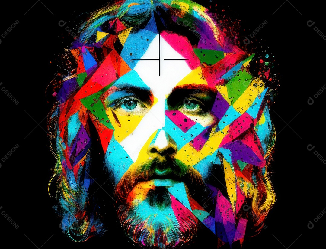 Pintura de óleo de Jesus Cristo.