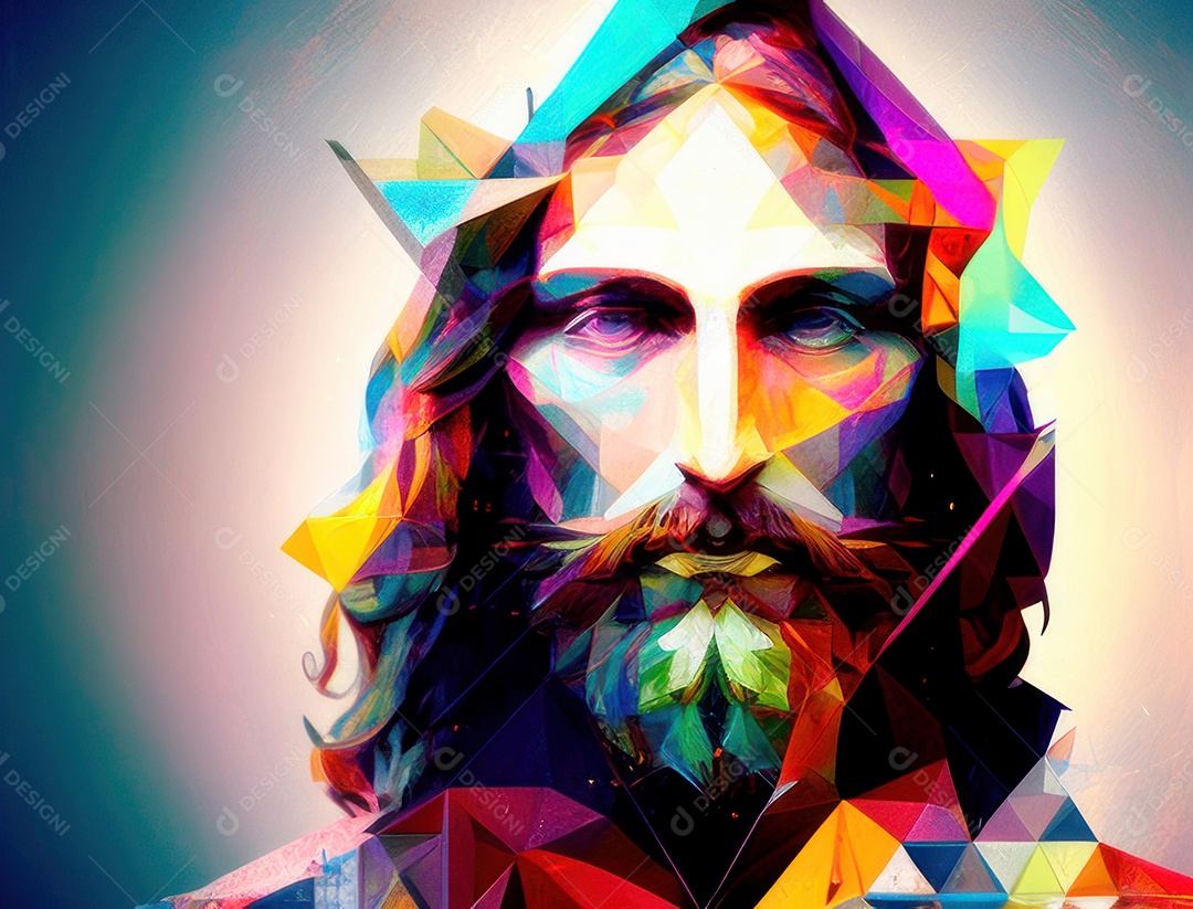 Pintura de óleo de Jesus Cristo.